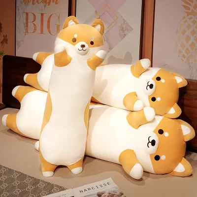 130cm Giant Long Shiba Inu Dog Plush Toy Throw Pillow Stuffed Soft Animal Corgi Chai Cushion - Shiba Inu Gifts Store