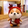 25cm Cute squirrel Shiba Inu Dog Plush Toy Stuffed Soft Animal Corgi Chai Pillow Christmas Gift 4 - Shiba Inu Gifts Store