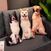 3D Simulation Dog Shiba Inu Bulldog Labrador Corgi Cute Pillow Sofa Bed Car Pillow Cushion Home 1 - Shiba Inu Gifts Store