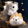 40cm Cartoon Husky Shiba Inu Plush Toys Cute Soft Lovely Stuffed Pillows Dolls For Birthday Festival 2 - Shiba Inu Gifts Store
