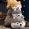 40cm Cartoon Husky Shiba Inu Plush Toys Cute Soft Lovely Stuffed Pillows Dolls For Birthday Festival 4 - Shiba Inu Gifts Store