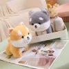 Cute Fluffy Shiba Inu Dog Plush Toy Adorbale Stuffed Animals Puppy Plushies Doll Kawaii Soft Kids 1 - Shiba Inu Gifts