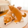 Cute Plush Shiba Lying Stuffed Dog Big Inu Doll Lovely Animal Kids Birthday Gift Corgi Plush 1 - Shiba Inu Gifts Store
