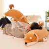Cute Plush Shiba Lying Stuffed Dog Big Inu Doll Lovely Animal Kids Birthday Gift Corgi Plush 3 - Shiba Inu Gifts Store