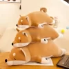Cute Plush Shiba Lying Stuffed Dog Big Inu Doll Lovely Animal Kids Birthday Gift Corgi Plush 4 - Shiba Inu Gifts Store