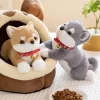 Lifelike Shiba Inu Dog Plush Toys Simulation Stuffed Puppy Corgi Doll Soft Kawaii Cartoon Animal Pillow 3 - Shiba Inu Gifts Store
