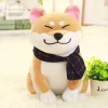 Wear scarf Shiba Inu dog plush toy soft stuffed dog toy good valentines gifts for girlfriend 3 - Shiba Inu Gifts Store