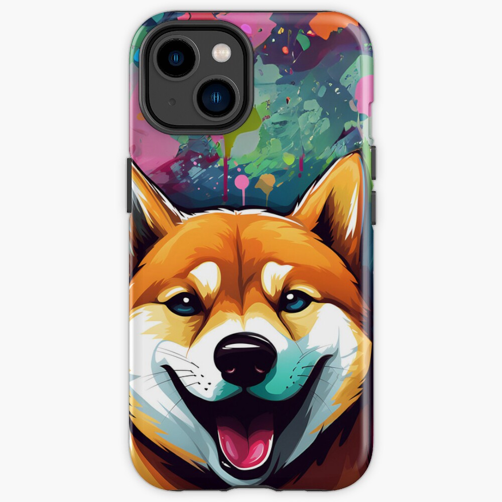 Cute Shiba Inu Illustration Phone Case - Shiba Inu Gifts