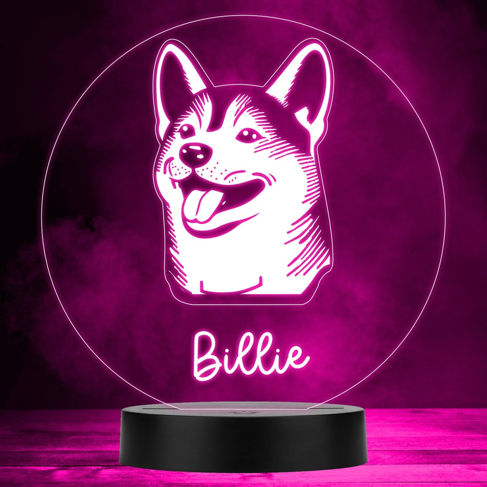 Personalized Loving Shiba Inu Memories Night Light - Shiba Inu Gifts